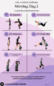 FREE 7 day workout challenge